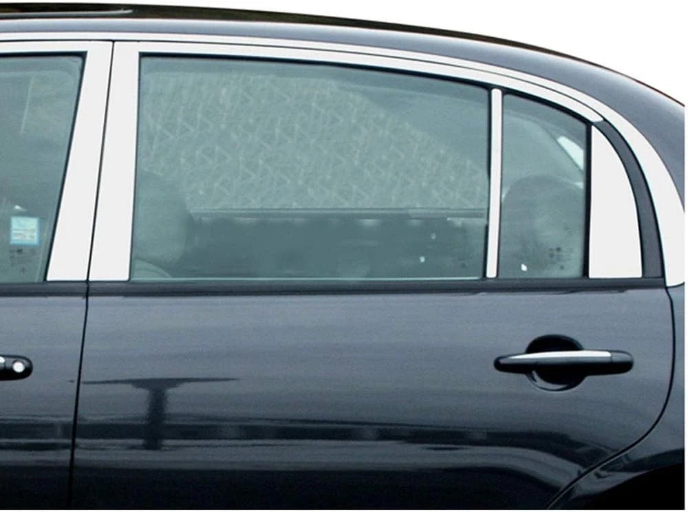 8pc. Luxury FX Stainless Steel Pillar Posts w/Triangles for 04-10 Kia Amanti 4D