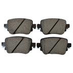 Set of 4 Rear Akebono Euro Ceramic Brake Pads for Audi Q3 Quattro, VW Golf, Passat