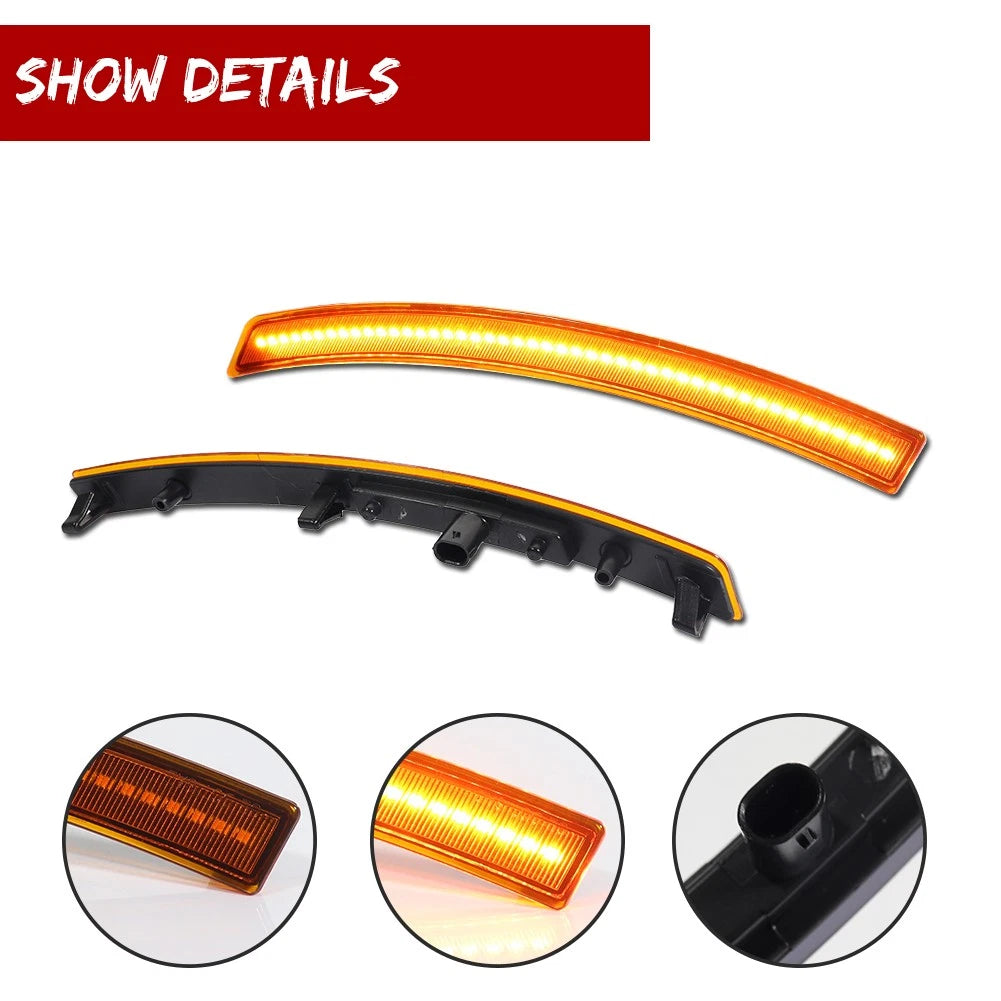 Set of 6 LED Side Marker Lights for Chevy Corvette C7 (2014–2019)