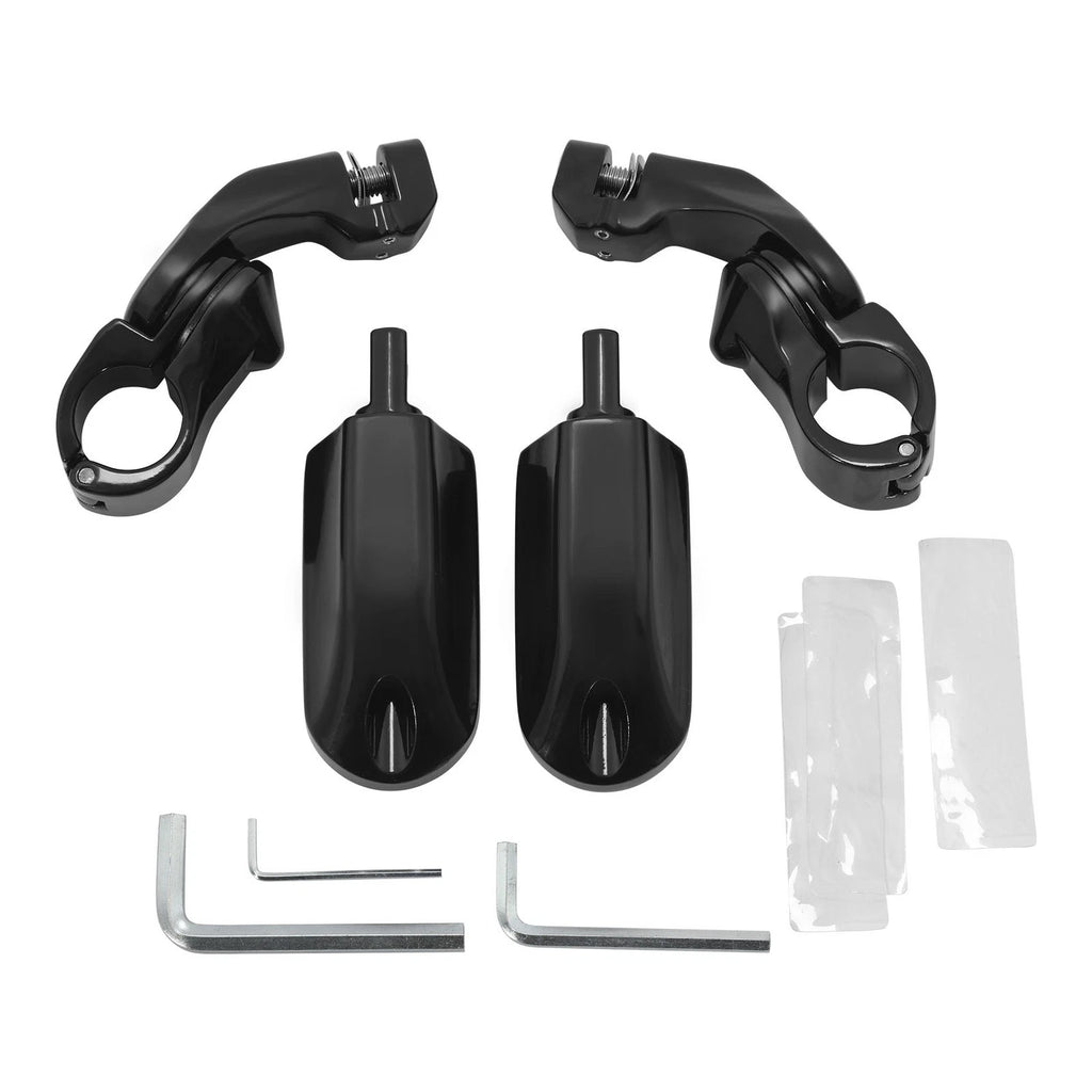 1.25'' Black Short Angled Footpeg for Harley Touring (Fit 2014–2023)