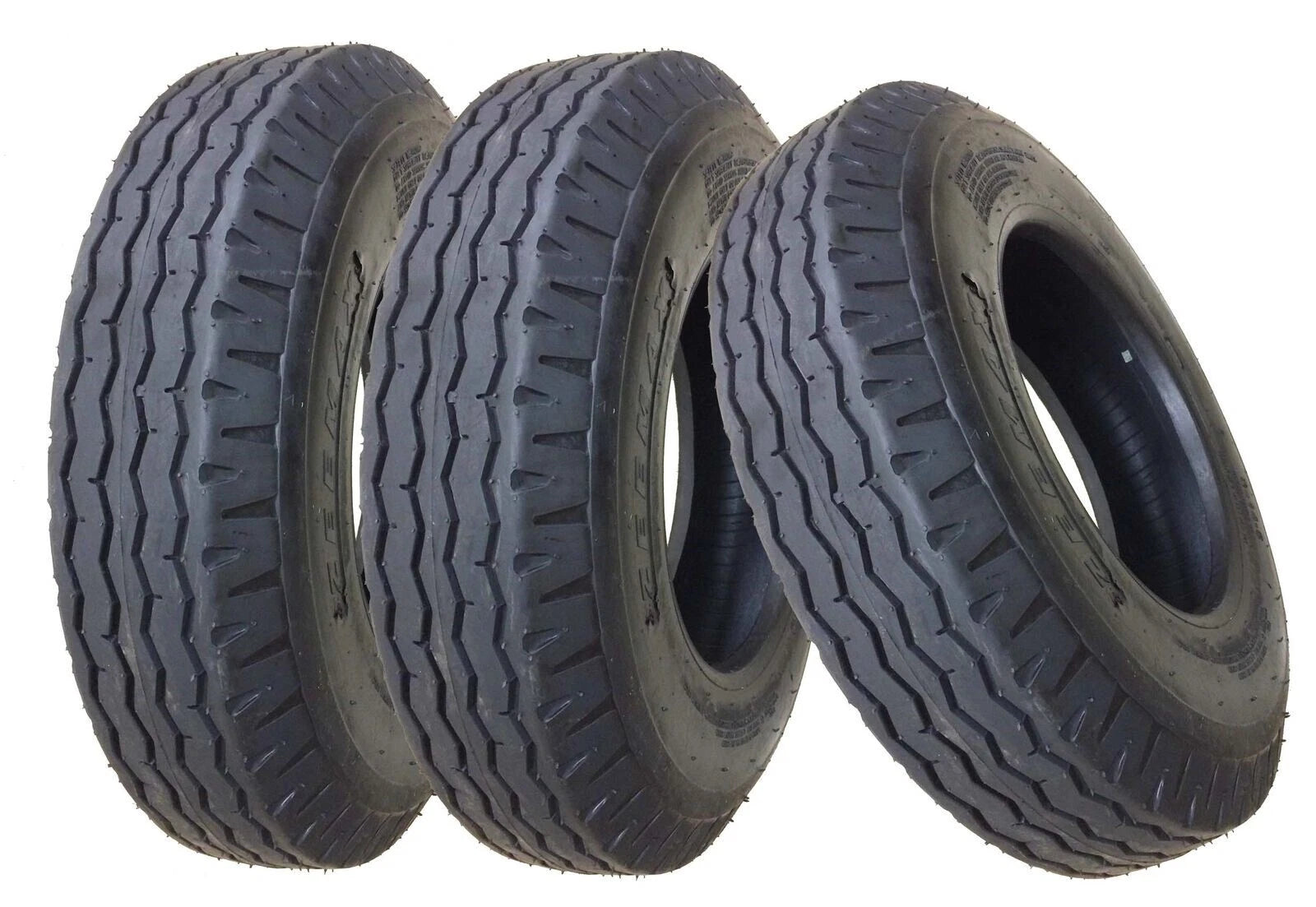 Set of 3 Heavy Duty 8-14.5 Trailer Tires 14PR LR G-11067