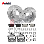 Rear Drilled Slotted Brake Rotors Calipers for Honda Civic (2015)