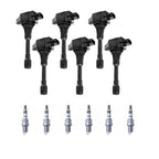 6 x Ignition Coils & 6 x Spark Plugs for Renault Latitude 2.5L/3.5L (2011-2013)