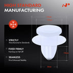 30Pcs 8mm Nylon Molding Retainer Clips for Mitsubishi Outlander Lancer (2003–2023)