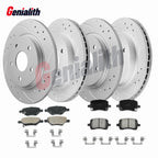 Set of 4 Brake Rotors + Ceramic Pads for Chevy Malibu HHR Cobalt Pontiac G6 (2004–2010)
