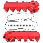 Pair Valve Cover Set Red for Ford F-150 (2004–2010), Lincoln Navigator (2005–2014)