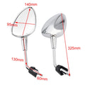 Chrome Shorty Mirrors M8 for Piaggio Vespa Sprint 50 125 150 (2014–2023)