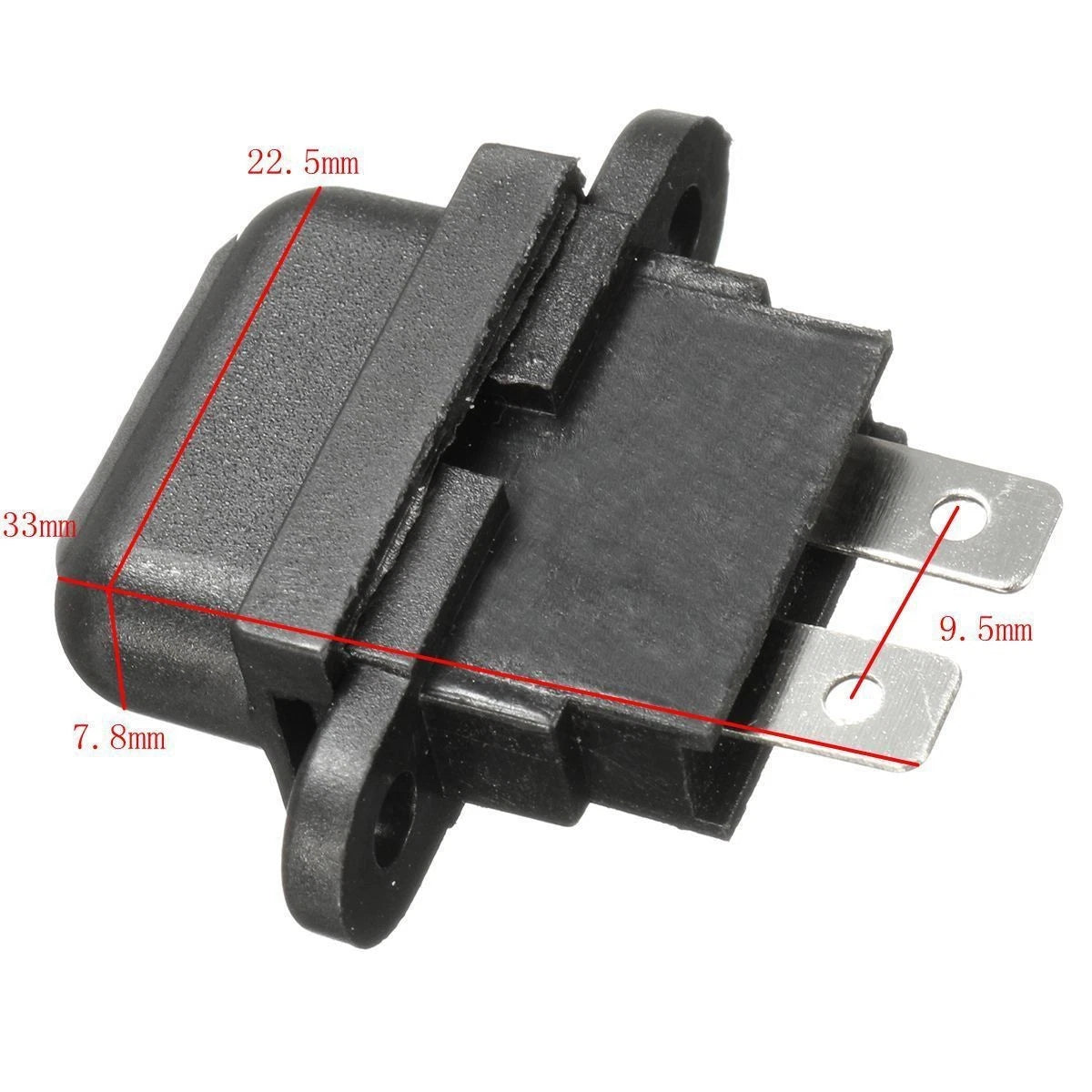 Set of 5 Standard Blade Fuse Holders for Car Boat Truck (30A)