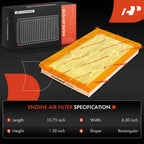 Engine Air Filter for Nissan Maxima 1985–1988, 200SX, Stanza, Subaru GL