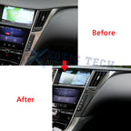 Carbon Fiber Central Control Panel Frame Cover Trims for Infiniti Q50 Q60 (2014-2024)