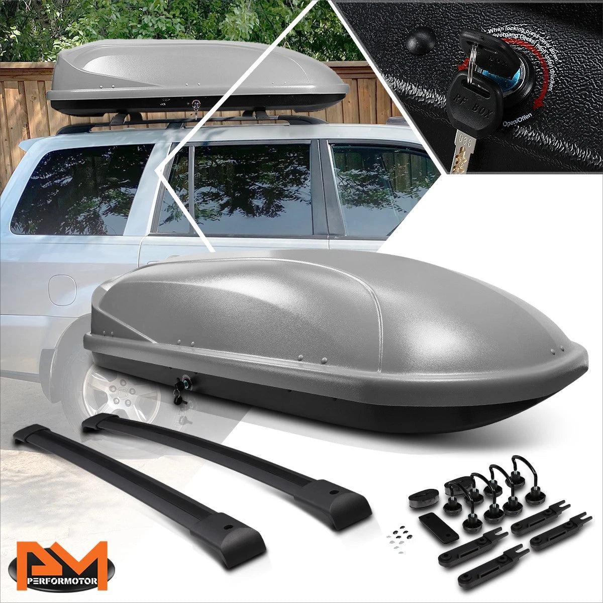 Aluminum Cross Bar Roof Rack for Honda Pilot (2003–2008)