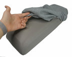 Fleece Console Lid Armrest Cover for Mazda CX7 (2007–2012) Gray