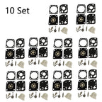 Set of 10 Carburetor Rebuild Kits for Zama C1U-W18 C1U-W18A C1U-W24