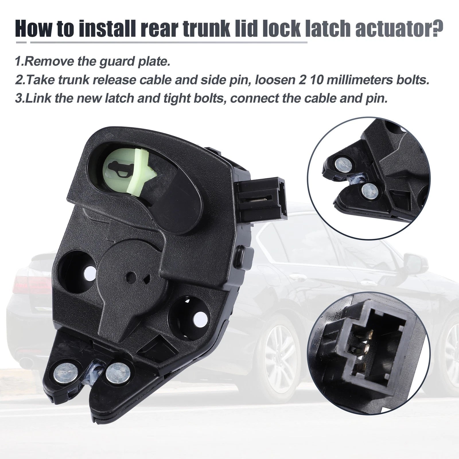 Car Door Lock Actuator Motor Rear for Honda Accord (2013–2017) 74851T2AA01