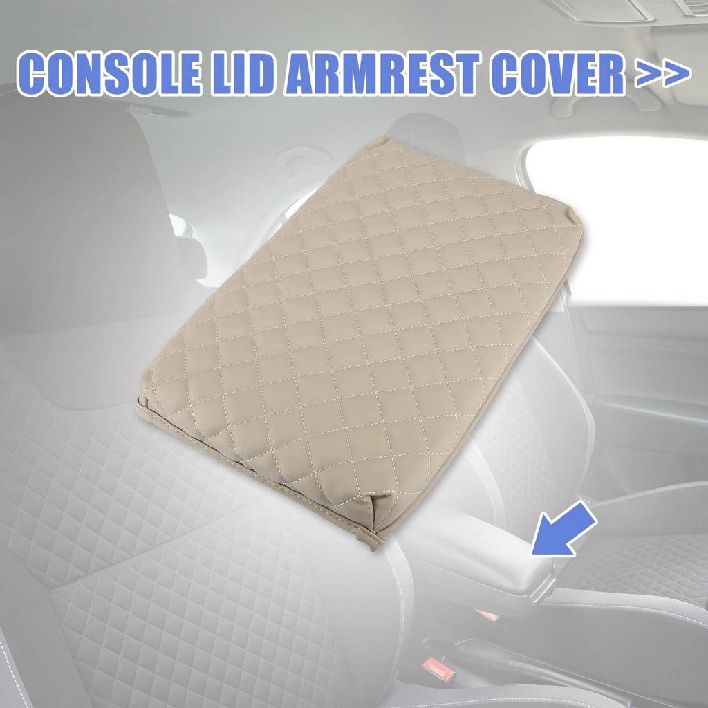 Center Console Lid Armrest Cover for Ford F-150 (2009–2014) Beige