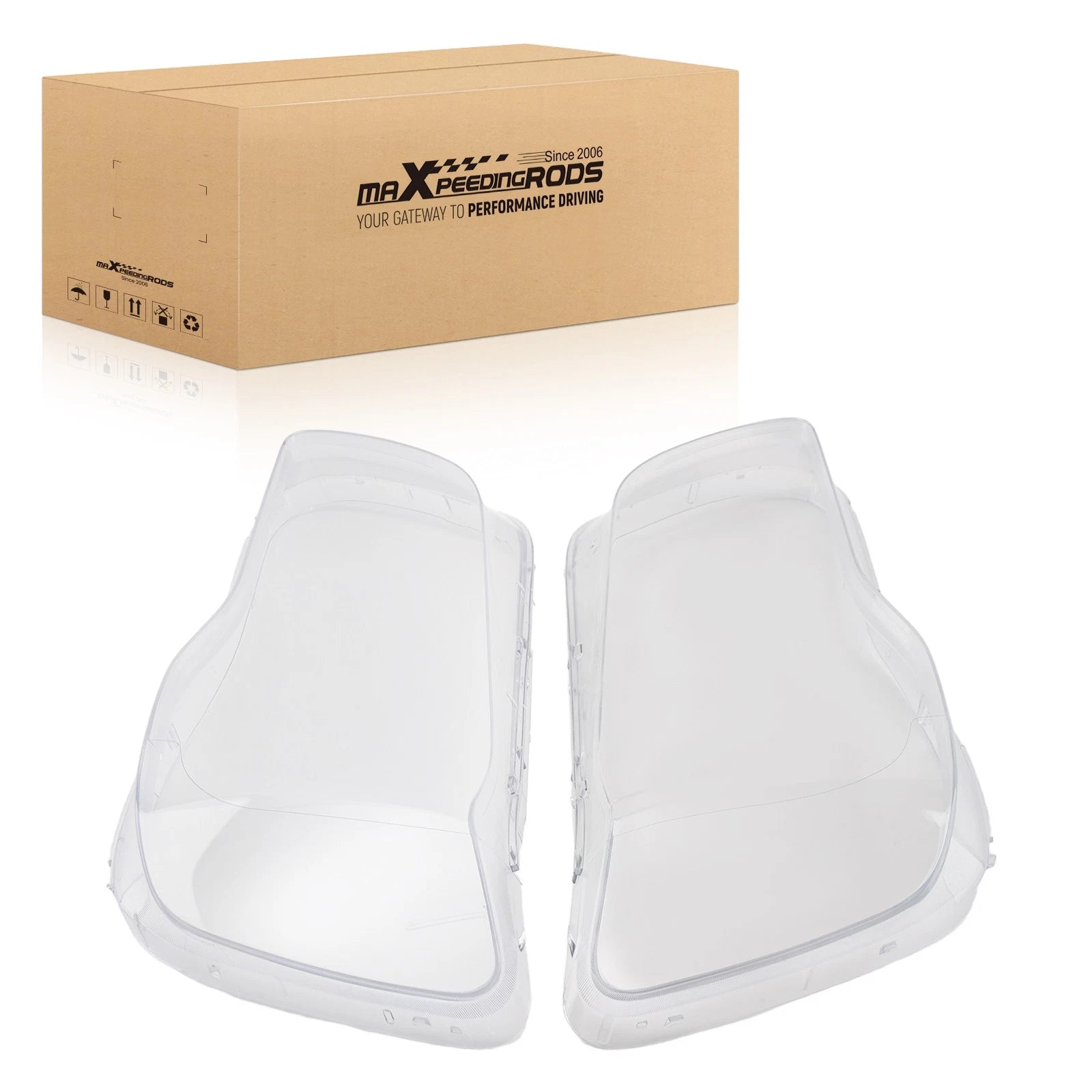 Headlamp Lens Cover Set for Chrysler 300 300C (2011–2020) Clear
