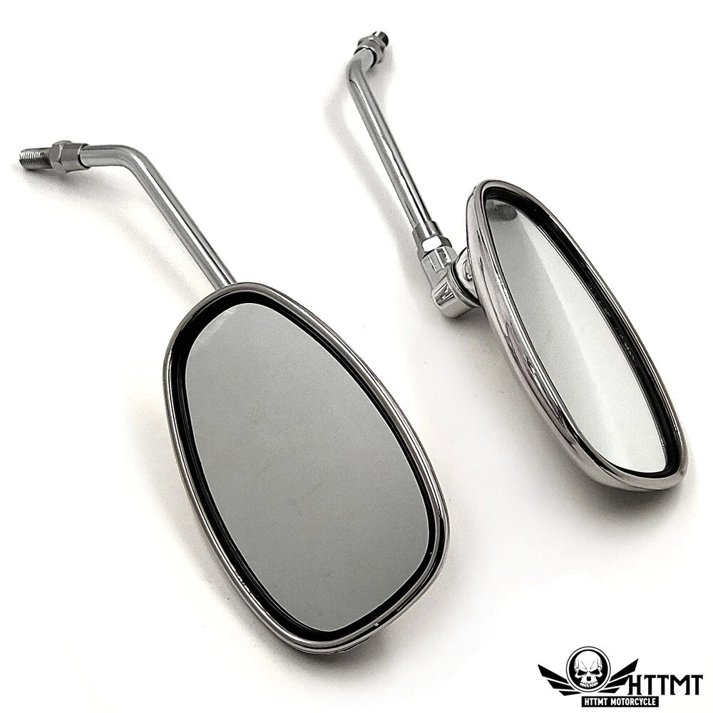 Motorcycle Racing Mirrors 10mm for Yamaha XVS400 XVS1100 XVS1300 XV1900 XV1700 (2000–2023)