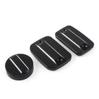 Black Front Brake Clutch Fluid Reservoir Cap & Rear Brake Cover for Scrambler 1100