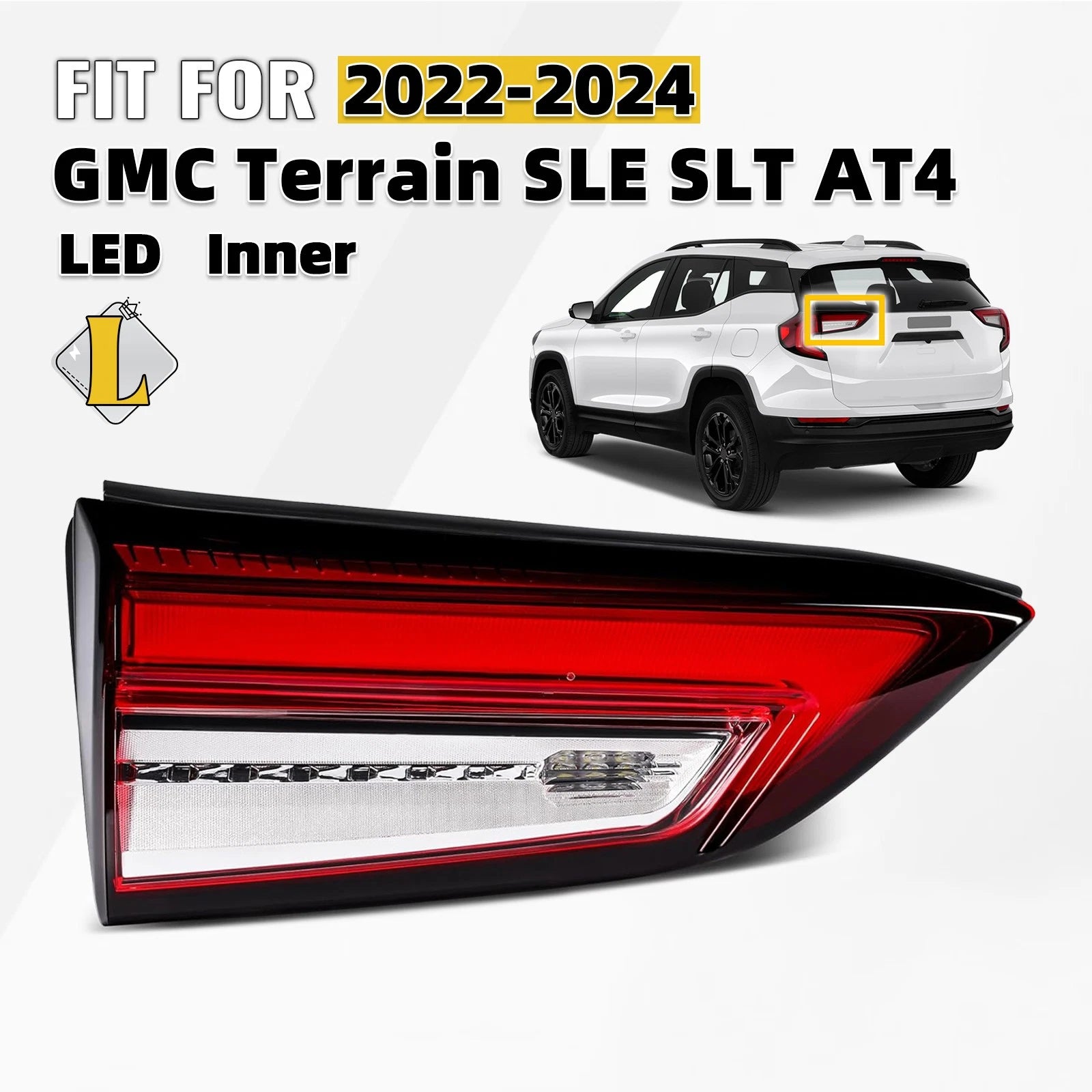 LED Taillight Assembly for GMC Terrain (2022–2024) Left Driver Side