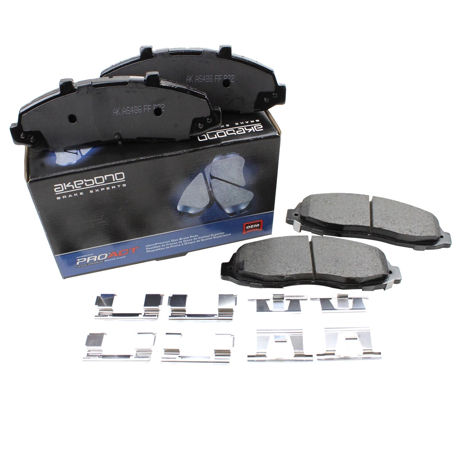 Akebono ProACT Front Disc Brake Pads for Ford F-150, Lincoln Blackwood (1997–2004)