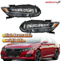 Set of 2 Halogen Headlights with LED DRL for Honda Accord (2018–2020)