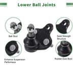 Set of 4 Front Suspension Kit Sway Bar Link Lower Ball Joint for Toyota RAV4 