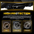 2.5" In 3.5" Out Exhaust Pipe Tips for Universal Fit (Clamp-on)