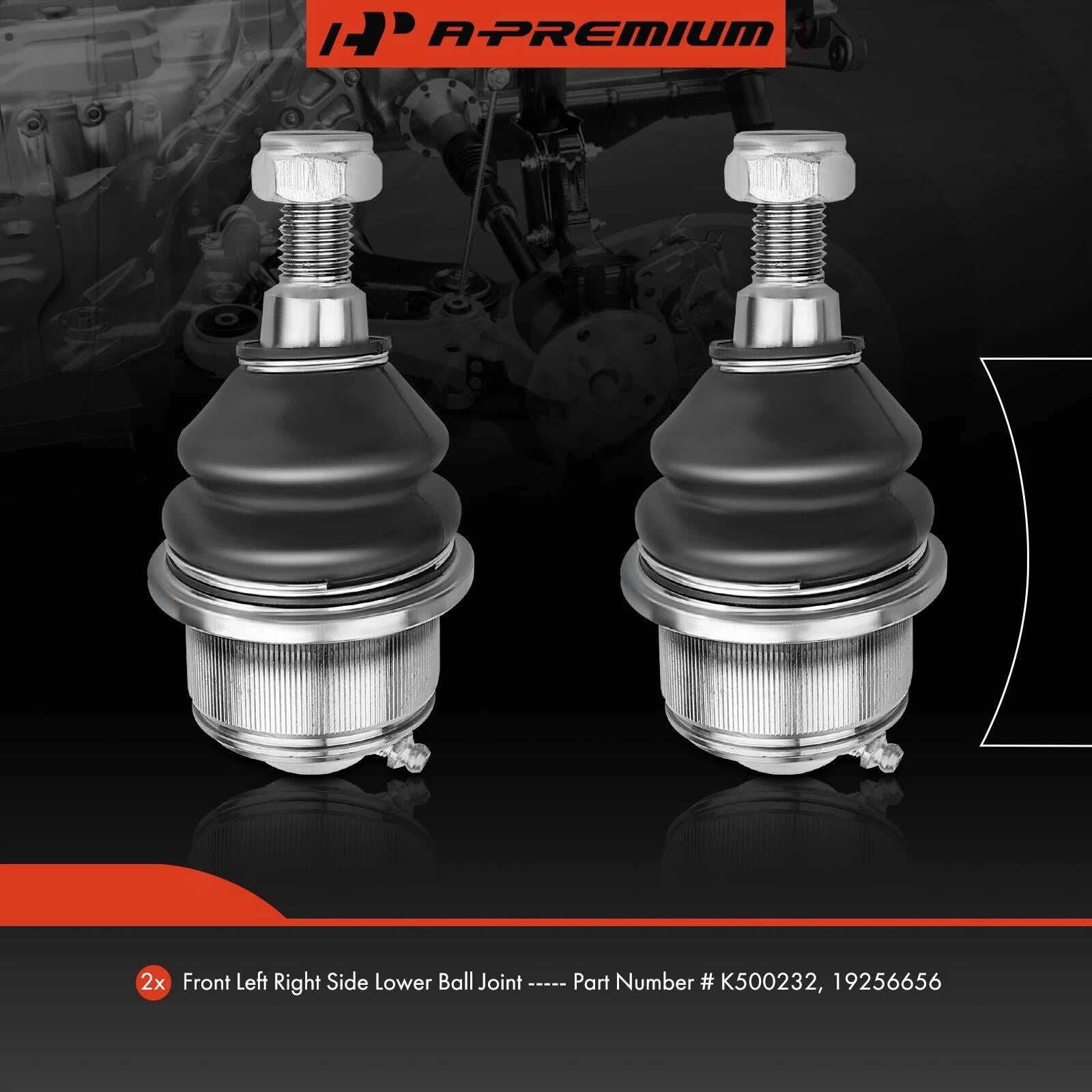 2X Front Lower Ball Joint for Chevrolet Silverado 2500HD 3500HD (2001â2019)