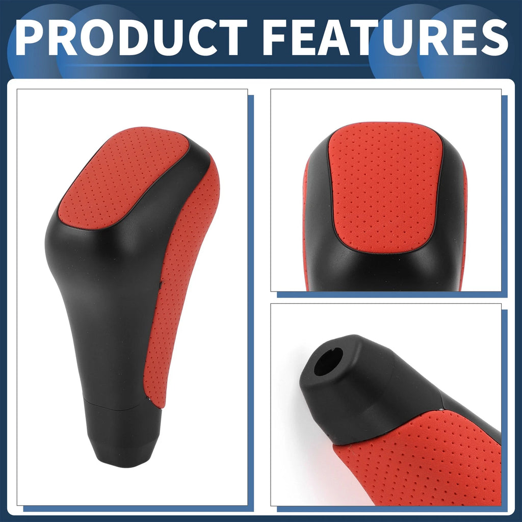 Automatic Gear Shift Knob for Toyota 4Runner (2012–2021) Faux Leather Black Red