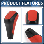 Automatic Gear Shift Knob for Toyota 4Runner (2012–2021) Faux Leather Black Red
