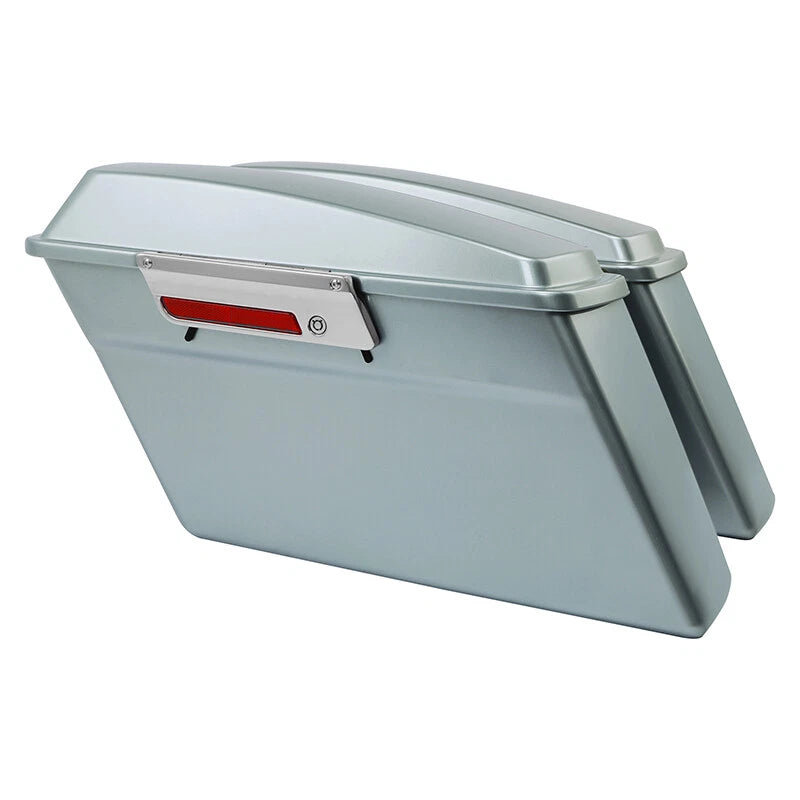 Hard Saddlebags for Harley Touring Electra Road King Glide (1994–2013) Silver