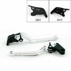 Long Brake Clutch Levers for Ducati Hypermotard 1100/SP (2007–2012) Silver T9