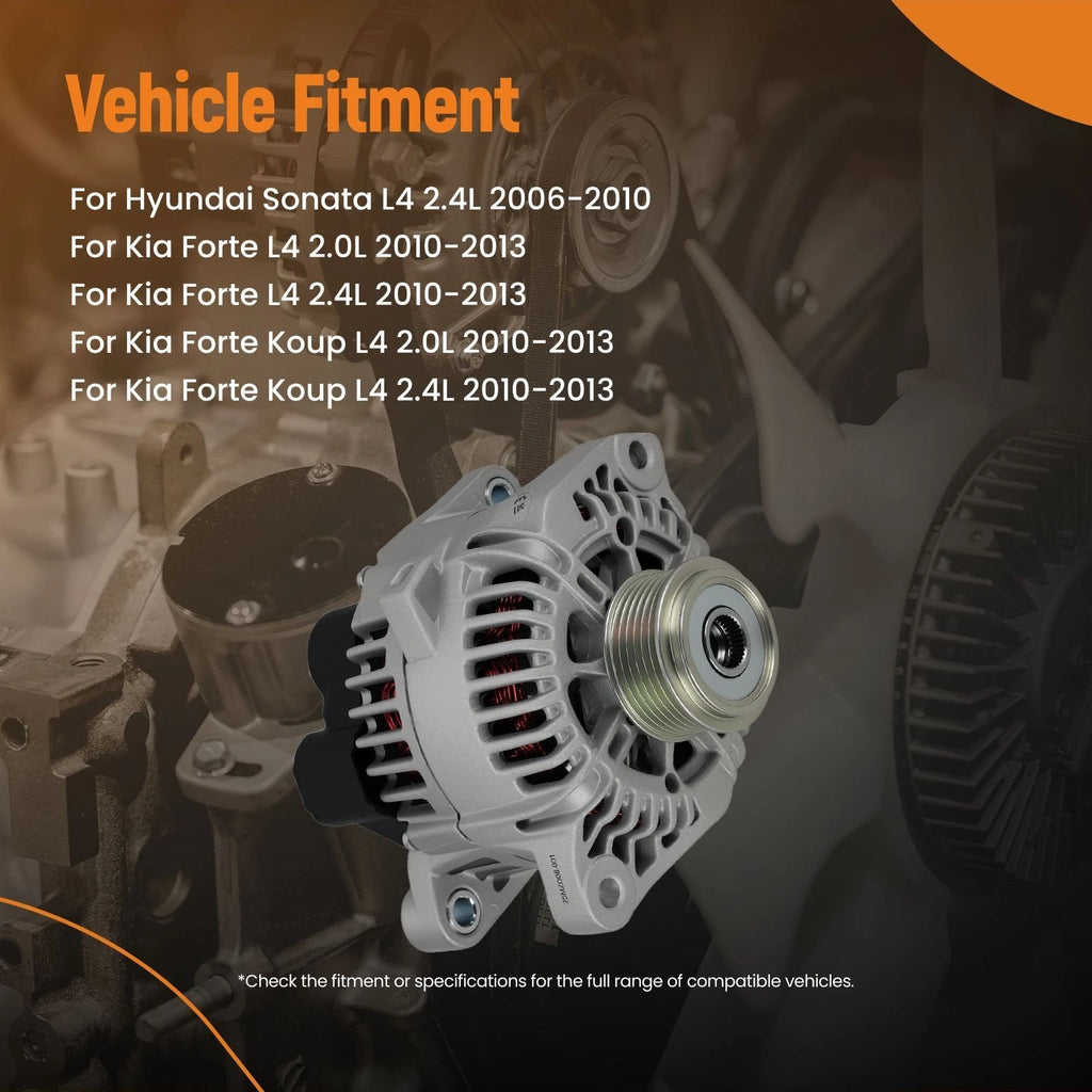 110A Alternator for Hyundai Sonata Kia Optima L4 2.4L (2006–2010) 37300-25201