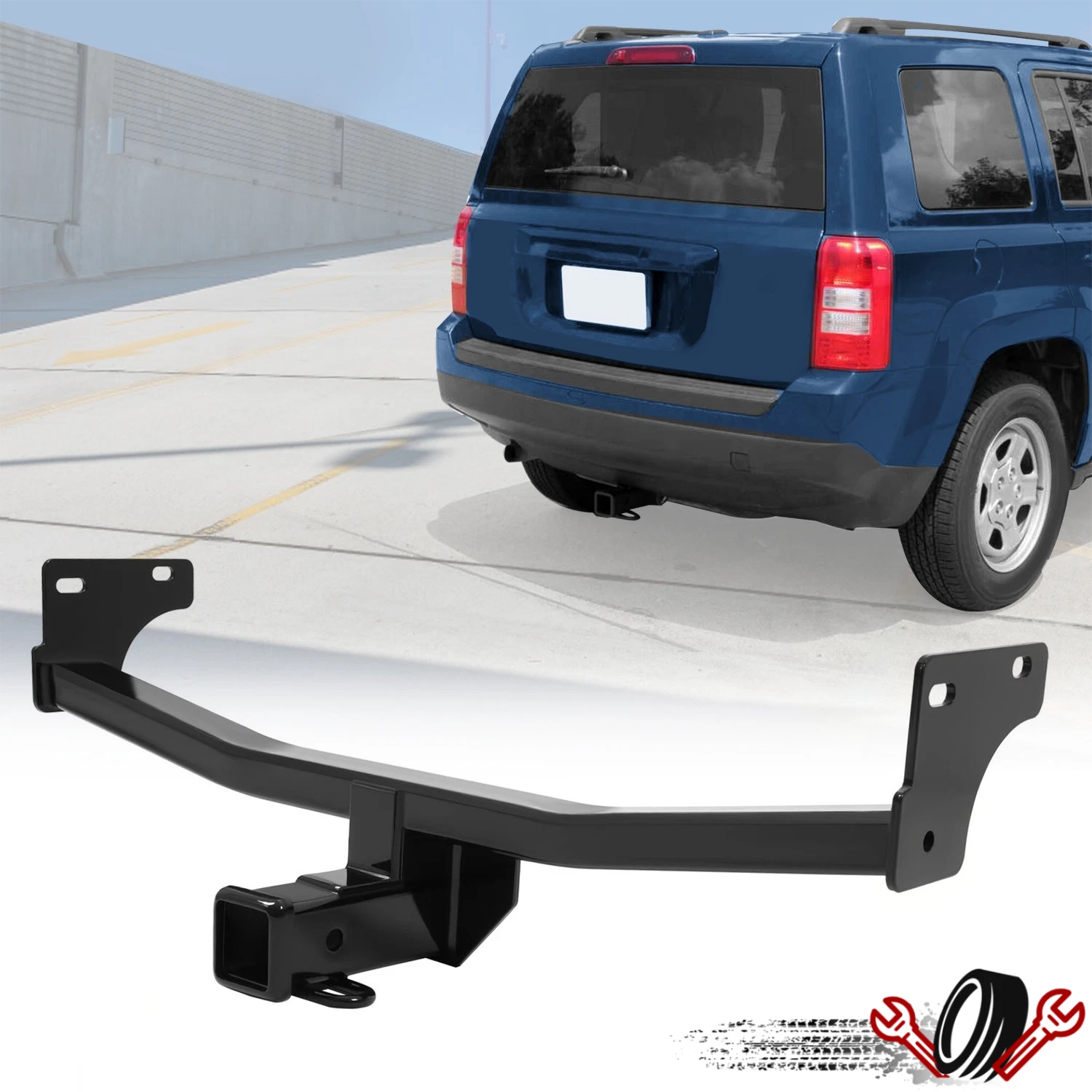 Class 3 Trailer Hitch Receiver for Jeep Patriot Compass (2011–2017)
