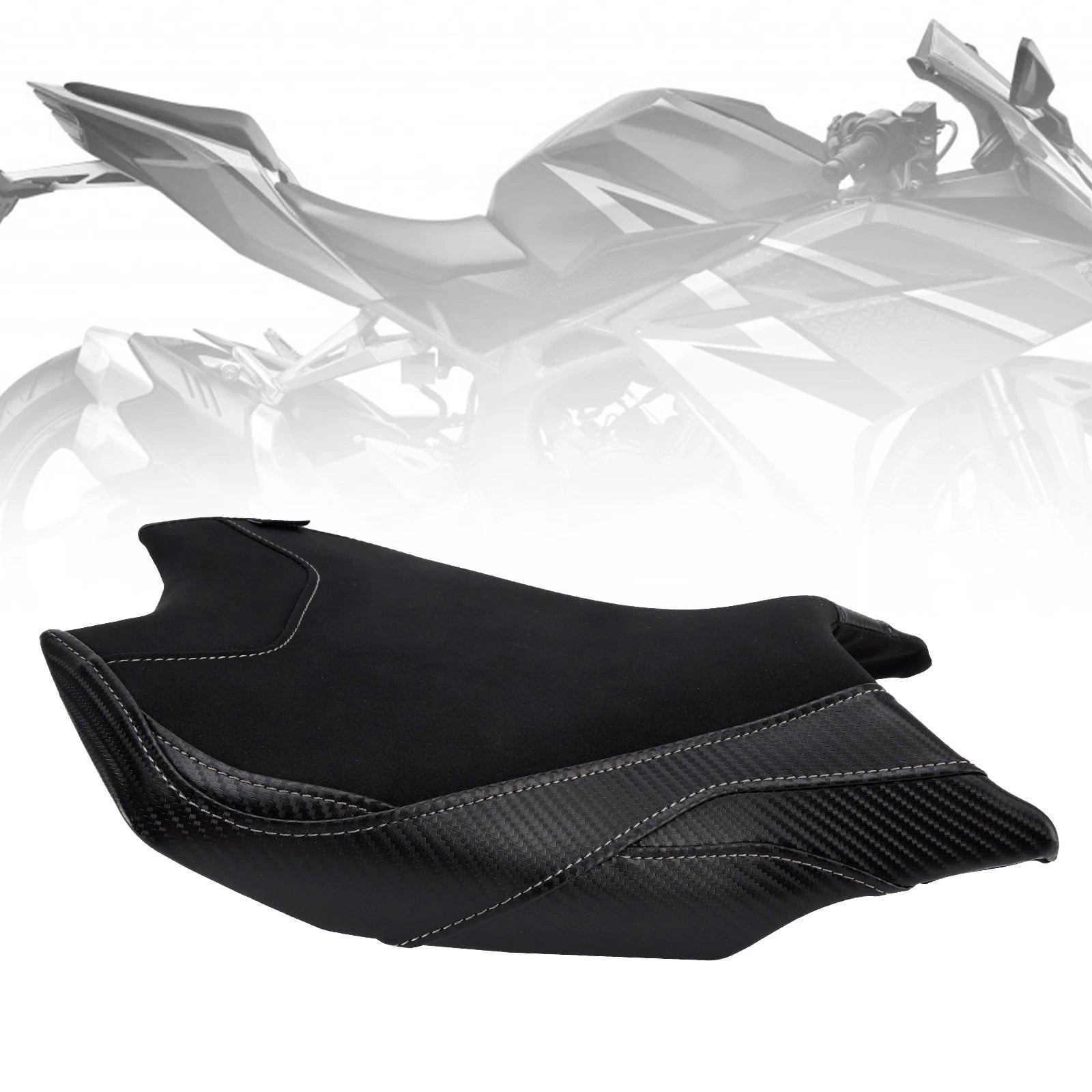 Front Raider Seat Driver Cushion PU Fit Black for Honda CBR250RR (2017–2024)