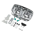 5 3/4in Projector LED Dual Front Headlight Lamp for Harley Road Glide (1998-2013)