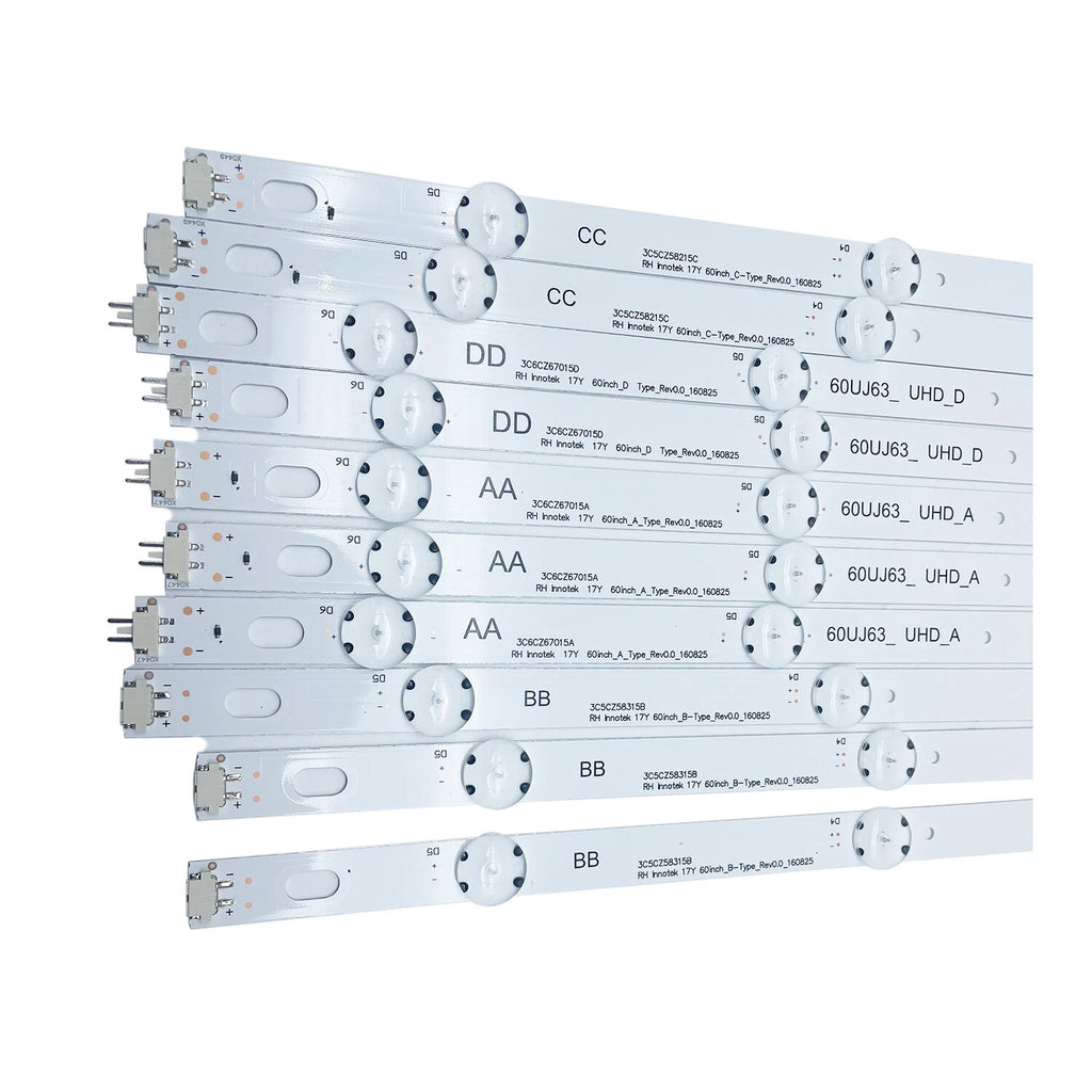 LED Strips for LG 60UJ6300 60UJ6050 60UJ634V (2017–2017)