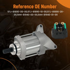 Starter Motor & Relay for Yamaha WR450F (2003–2006) 5HH-81940-00-00 12V CW PMDD