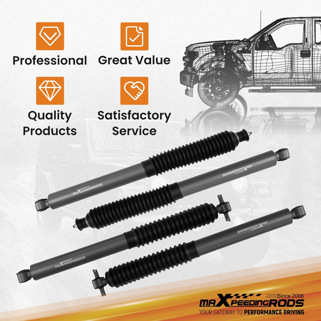 4 Inch Lift Kit for Jeep Wrangler JK Unlimited 2007-2010, 2017-2018