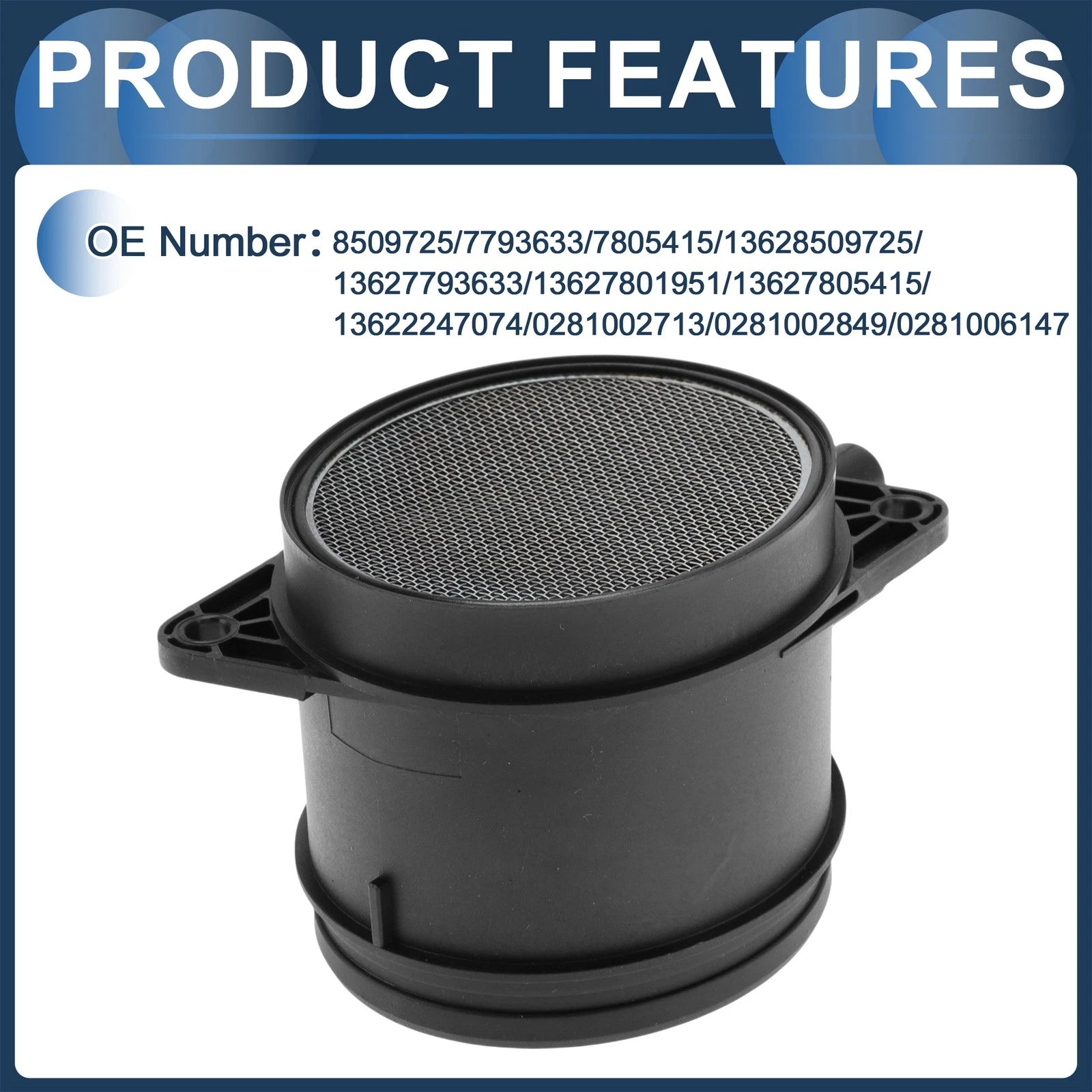 Mass Air Flow Sensor Assembly No. 8509725 for BMW E46 (1998–2006)