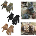 Tactical Touch Screen Gloves with Knuckle Protection - Army Military