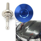 Blue Quick Release Hood Pins Latch Clips for Universal Cars