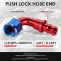 AN10 90 Degree Swivel Oil/Fuel Line Hose End Push-On Male Fitting