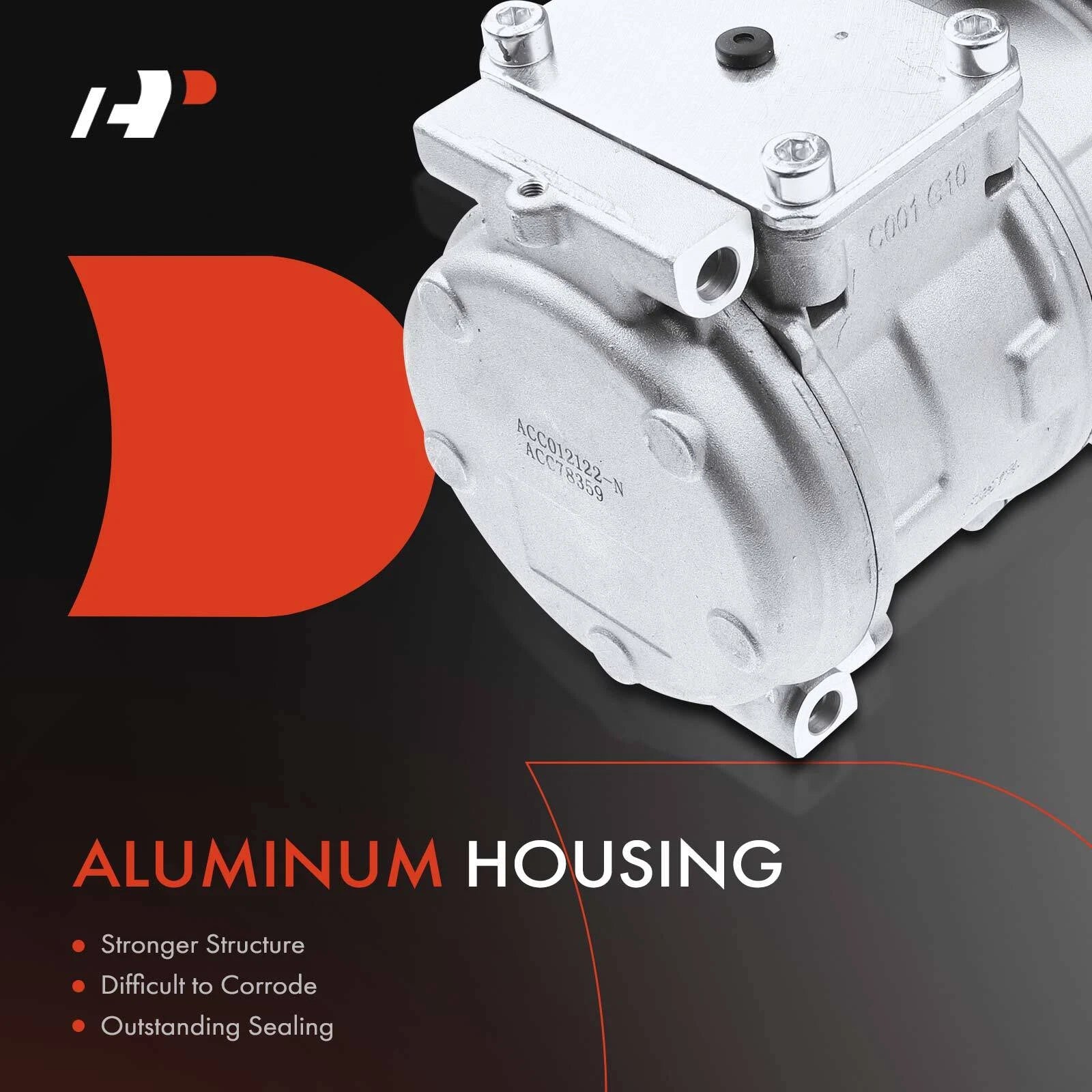 A/C Compressor with Clutch for Jeep Wrangler (2000-2002)