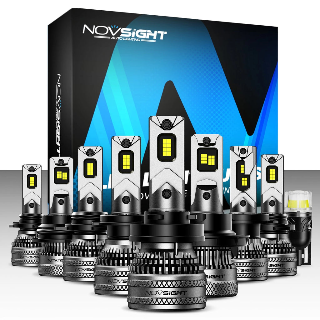 2X LED Headlight Bulbs for NOVSIGHT 9004 9005 9006 H11 H13 (40000LM 200W 6500K)