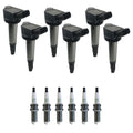 Set of 6 Ignition Coils & NGK Iridium Spark Plugs for Toyota Camry Highlander (2007–2019)