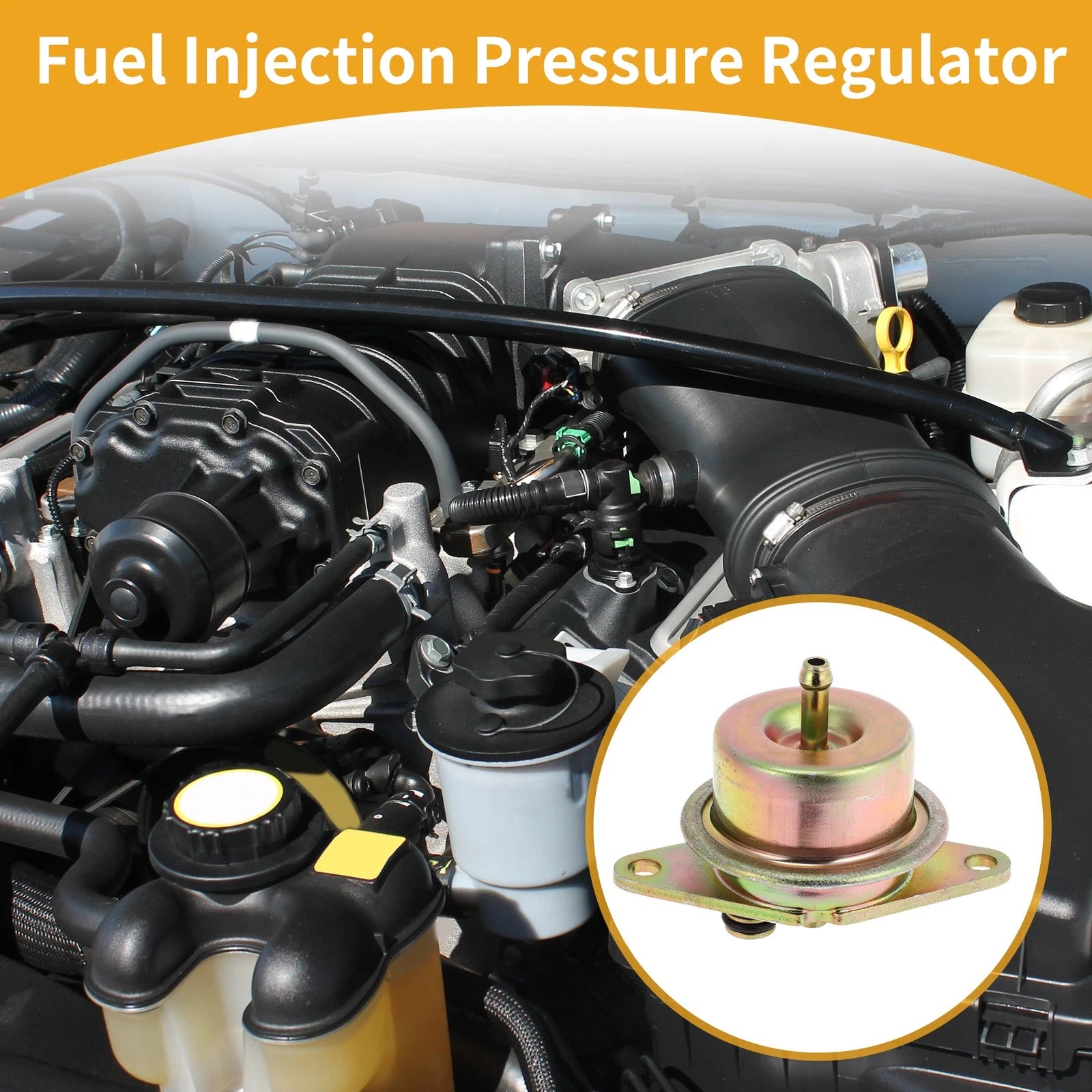 Fuel Pressure Regulator for Ford E F 150 250 350 (1994–1999) No.F4SZ9C968A