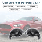 Carbon Fiber Gear Shift Knob Cover for Ford Mustang (2015–2023)