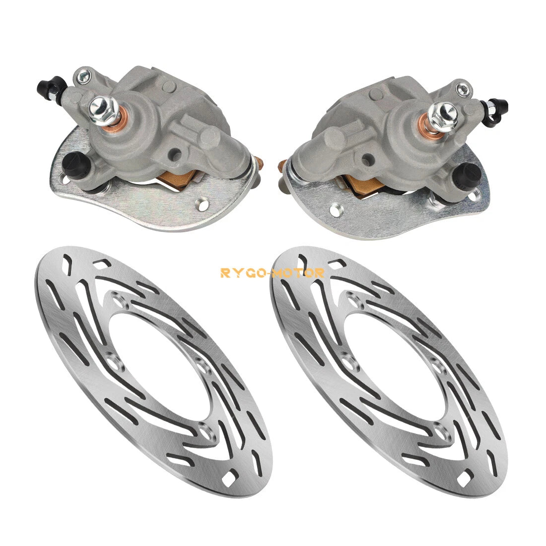 Front Brake Calipers & Disc Rotors for Yamaha Grizzly 700 YFM700 (2007–2020)