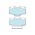 Front Slotted Disc Brake Rotors + Pads for Toyota Prado (1996-2002)